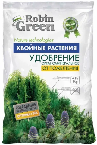 Органо-минеральное удобрение От пожелтения газона 2,5 кг в гранулах Робин Грин